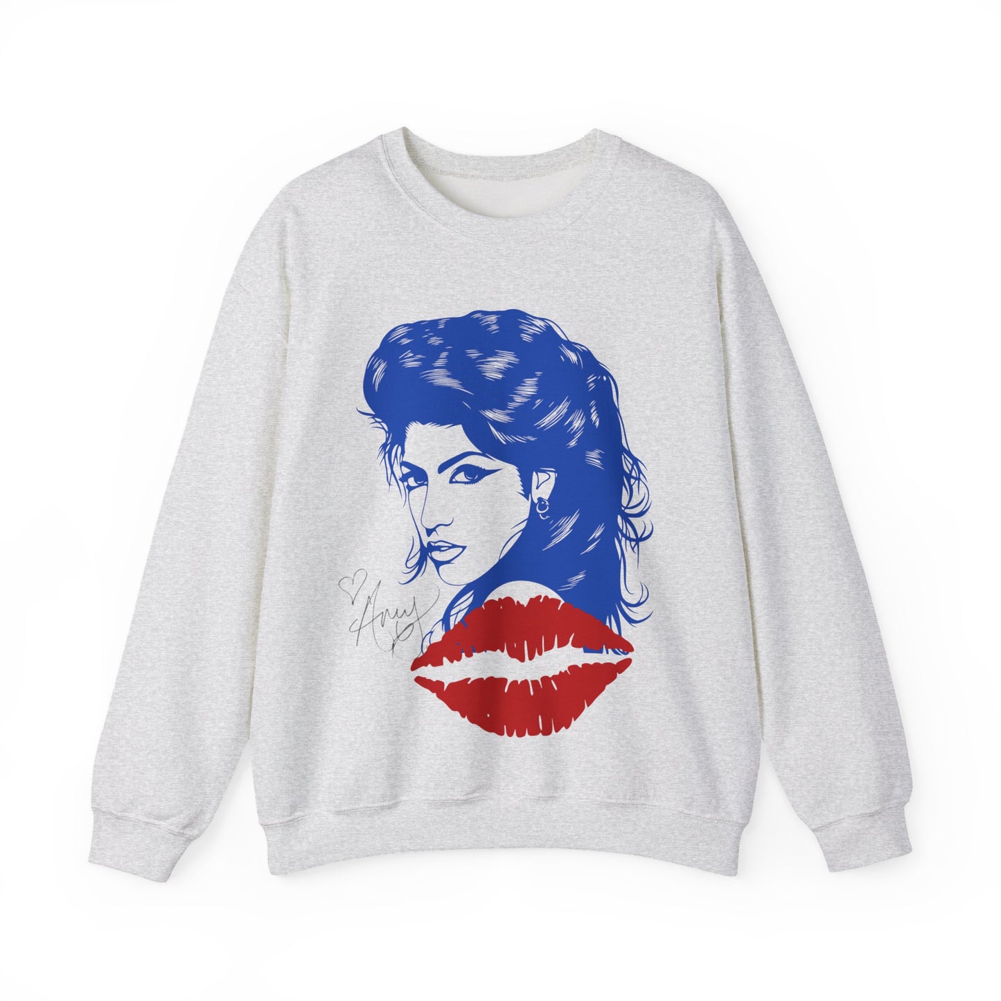 Amy Retro Kiss Graphic Hooded Sweatshirt for Fashion Lovers