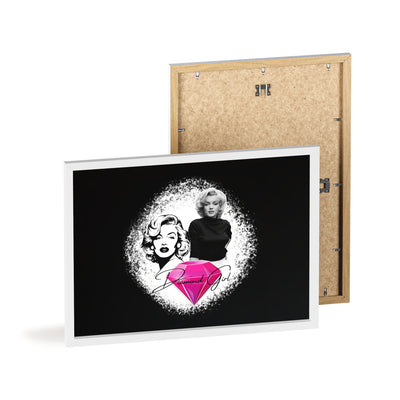 Vintage Marilyn Monroe Poster with Wooden Frame