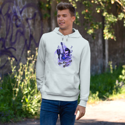 Rock 'n' Roll King Hooded Sweatshirt - 'The King Still Alive' Graphic