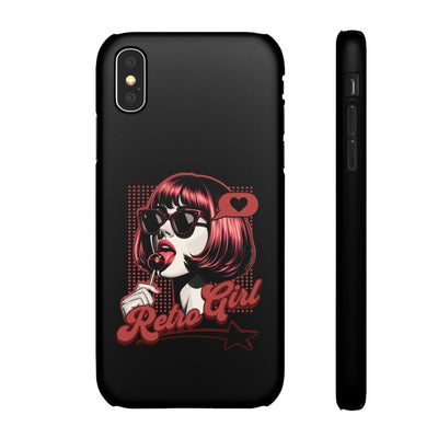 Retro Girl Snap Case Handyhülle