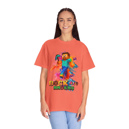 Colorful Gamer T-Shirt - Back to Different Minecraft Design