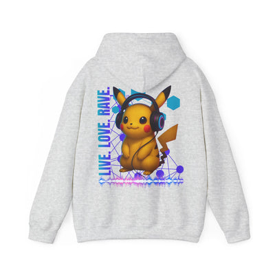 Rave Hoddie, Live Love Rave - Techno - Pokemon