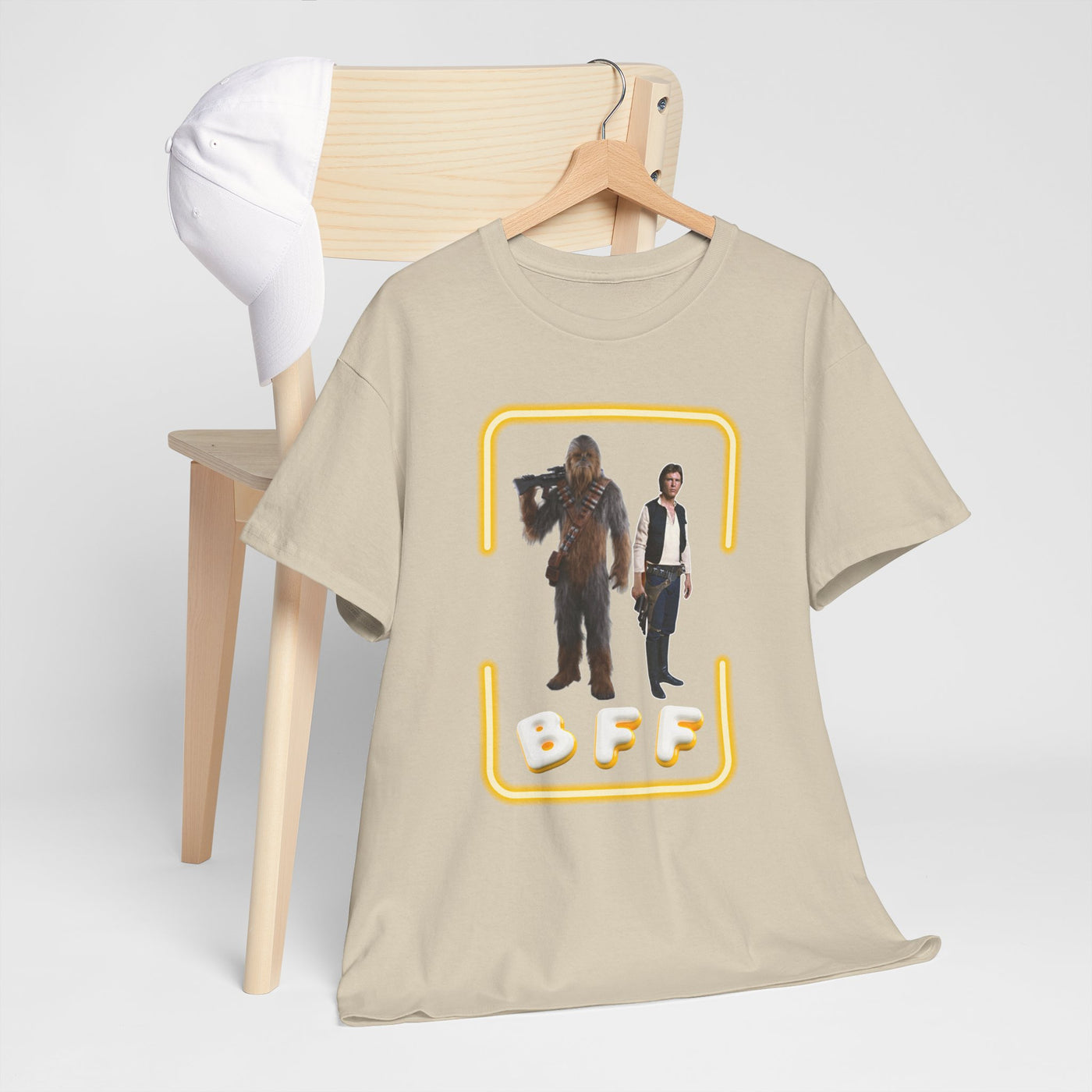 BFF Chewbacca &amp; Han Solo Unisex Heavy Cotton Shirt